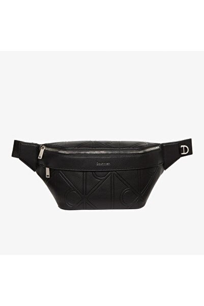 Calvin Klein Emblem Emboss Waistbag Erkek Siyah Bel Çantası