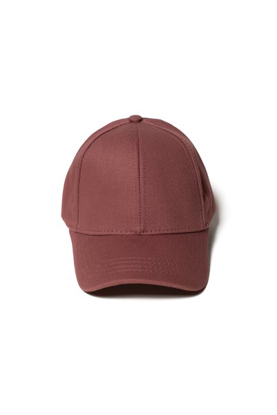düz şapka studio Flat Hat |   Dusty Rose Gabardine Cap - Minimalist, Without Logo and Text
