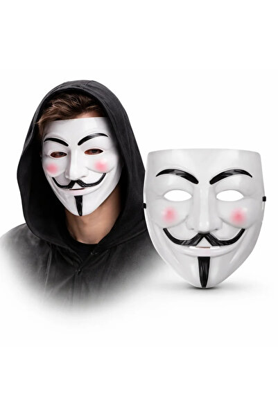 magicool V mask premium vendetta white mask (guy fawkes style)