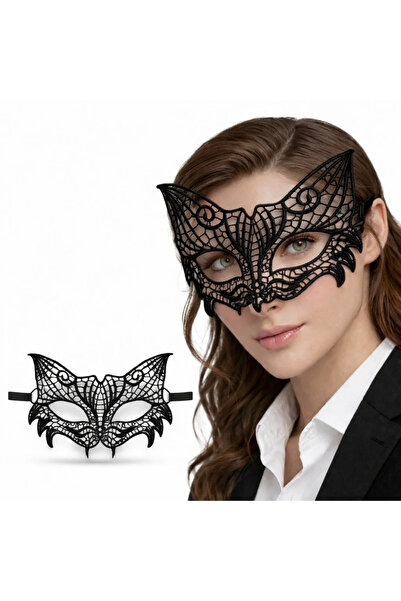 magicool Black Lace Venetian Mask for Women – Elegant Party Prom Mask No. 3