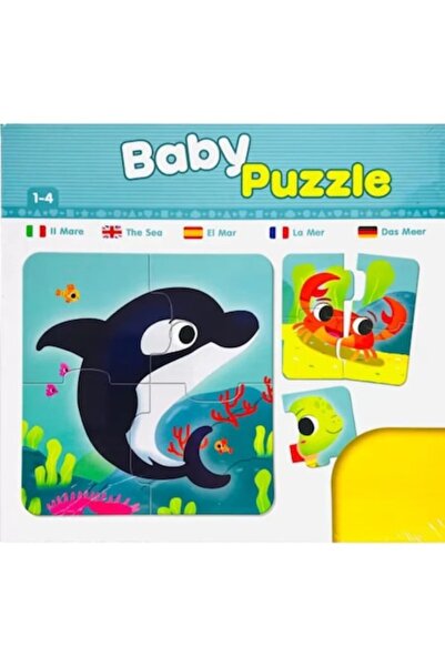 Stuniko ® Puzzle cu animale marine pentru copii, 8 imagini, 32 piese, Puzzle ...
