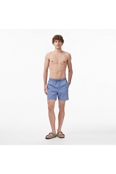 Calvin Klein Medium Drawstring Erkek Mavi Deniz Şortu