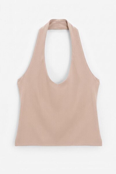 BSL Boyundan Bağlı Crop Top