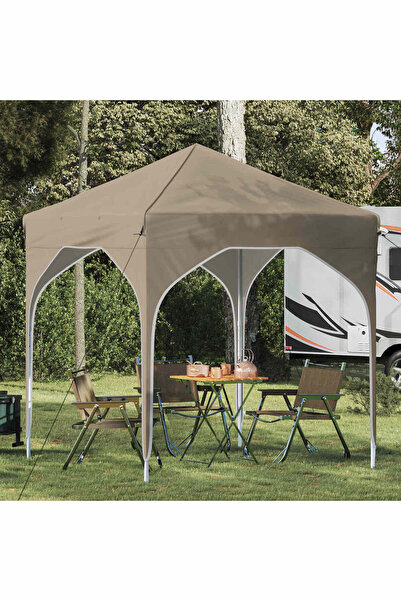 vidaxl Cort de Petrecere Pop-up 194 x 194 x 245 cm Crem
