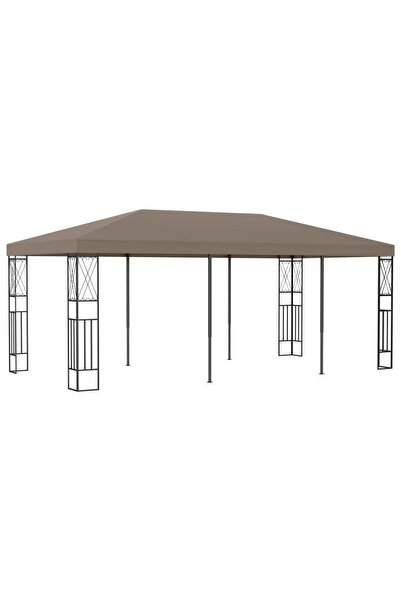 vidaxl FOISOR, gri taupe, 6 x 3 m, material textil