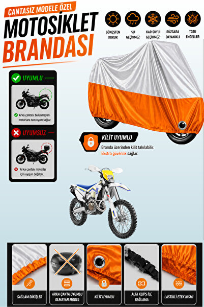 Cemku Twin Top Gray - Bottom Orange Husqvarna Fe 450 Compatible Engine Cover,...