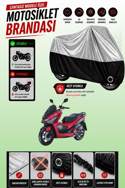 Cemku Twin Top Gray - Bottom Black Sym Jet X 125 Compatible Engine Cover, Rea...
