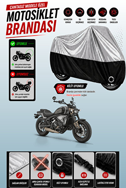 Cemku Twin غطاء محرك متوافق مع RKS SRV700 باللون الرمادي من الأعلى والأسود من...