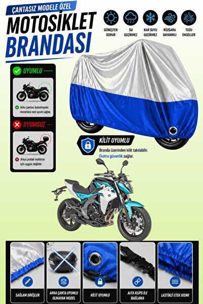 Cemku Twin غطاء محرك متوافق مع CFmoto 400NK باللون الرمادي من الأعلى والأزرق ...
