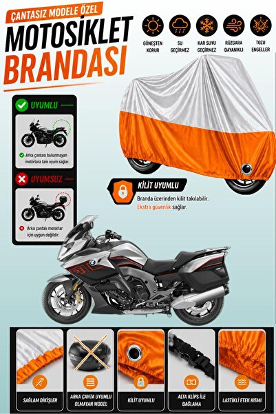 Cemku Twin Top Gray - Bottom Orange Bmw K 1600 Gt Compatible Engine Cover, Re...