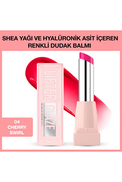 Maybelline New York Lifter Glaze Shea Yağı ve Hyalüronik Asit içeren Renkli D...