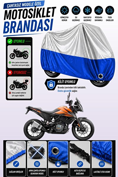 Cemku Twin غطاء محرك متوافق مع KTM 390 Adventure باللون الرمادي من الأعلى وال...