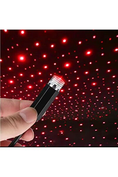 genric لمبة ليزر نجوم باللون الاحمر USB للسيارة والمنزل – أجواء فخمة بضغطة واحدة