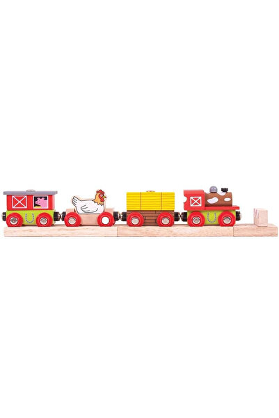 BIGJIGS Toys Το Ευτυχισμένο Τρένο της Φάρμας