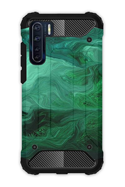 GRABONO Oppo Reno 3 / A91 Uyumlu Kılıf Tank Full Koruma Darbe Emici Antişok -...