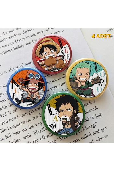 Toum Anime One Piece Tasarım Rozet 70 mm PVC Kaplı Çanta Ceket Yaka Aksesuarı