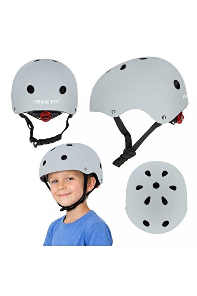 Ikonka Trike Fix children's bicycle helmet, size M (55-58 cm), integrated LED...