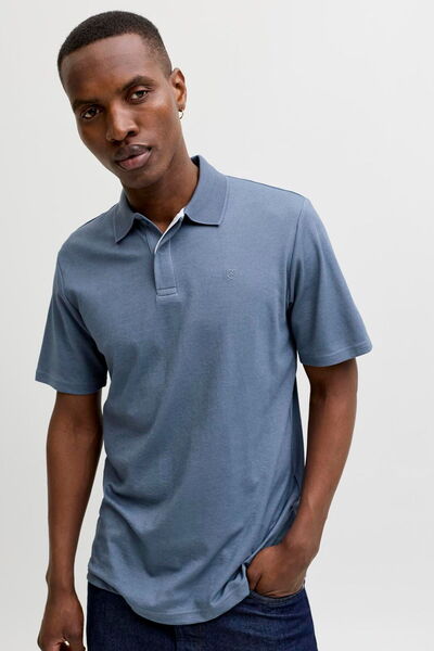 Jack & Jones Ανδρικό μπλουζάκι με λεπτομέρειες Nakis και λαιμόκοψη πόλο - Rodney