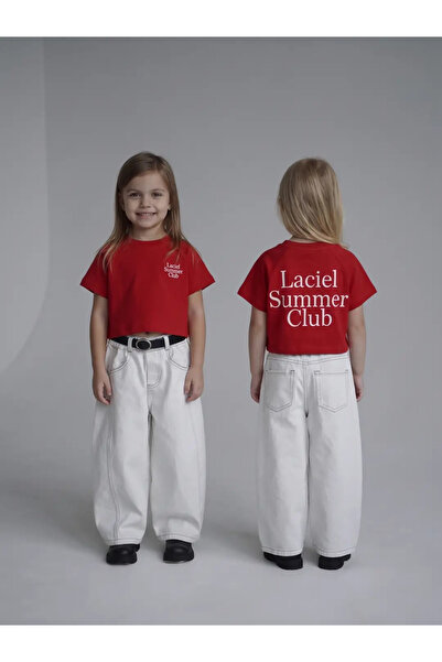 poalakıds Wide Leg Beyaz Jeans