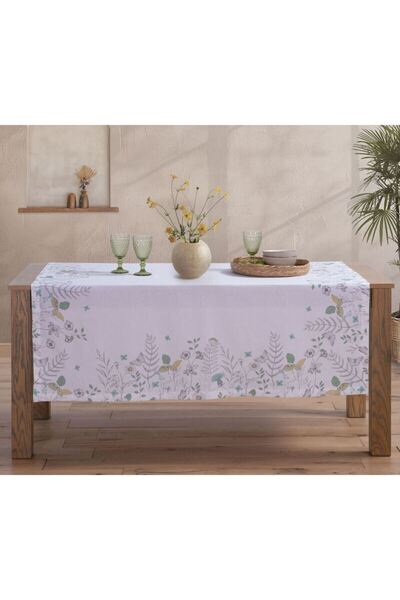 Nef Nef Homeware Nef-Nef Τραπεζομάντηλο Ανοιξιάτικης Διάθεσης 140x180 Εκρού