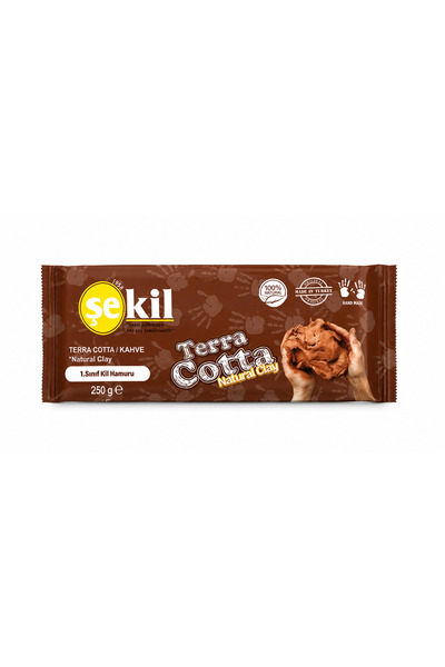 DANACI KIRTASİYE ŞEKİL SERAMİK KİL HAMURU KAHVERENGİ 250 GR