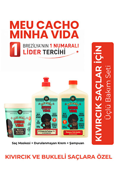 Lola From Rio Meu Cacho Minha Vida Saç Bakım Seti Kıvırcık ve Bukleli Saçlara...
