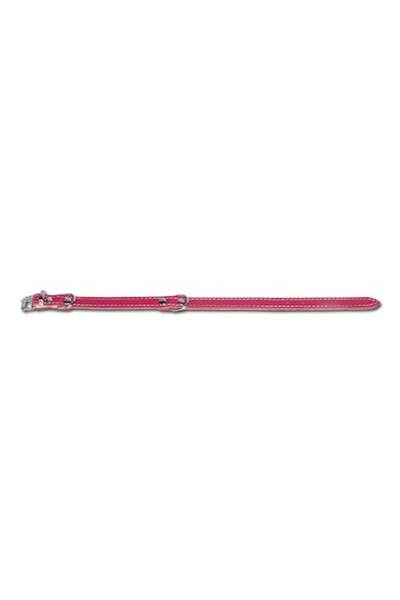 OEM Zgardă din piele, Bonnie, Fuchsia, 35x1.4CM