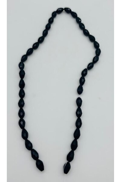 angel çanta aksesuar Black Color 8X11 cm Drop Model Crystal Beads 1 String
