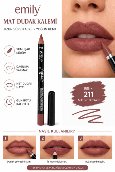 Emilly Dudak Kalemi MAUVE BROWN (211)