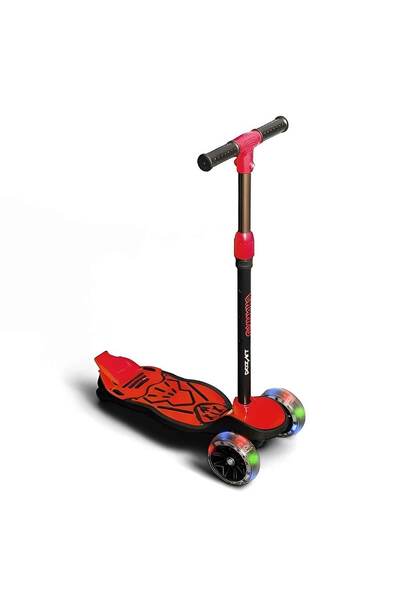 Kolat Chanky 3 Tekerlekli Işıklı Kırmızı Scooter