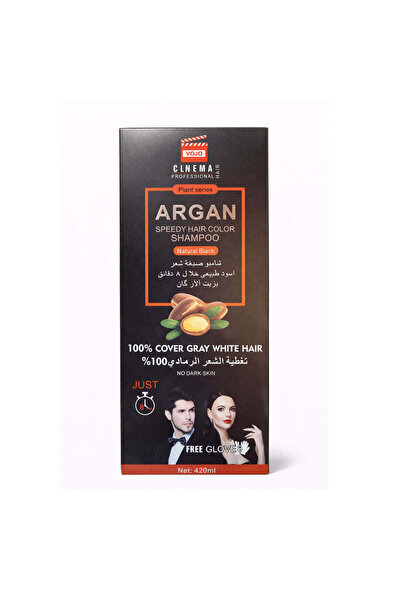 Vojo Șampon colorant Cinema Professional ulei de argan Black – Acoperire fire...