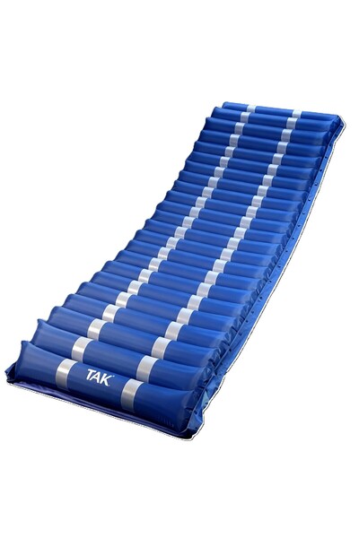 Profesyonel Boru Tipi Ventilasyonlu Yatak Yarası Önleyici Havalı Yatak Sistemi Lacivert (Navy Blue)