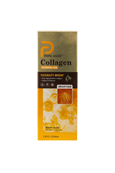 POPSİ Ulei esențial pentru păr Angel Collagen 80ml – Reparare intensă, cu col...