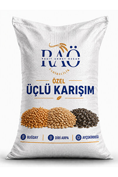 RAÖZAHİRECİLİK Üçlü Özel Karışım (Tavuk, Ördek, Kaz) Kanatlı Yemi -10Kg-