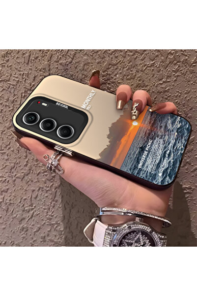 PATTERNOVA Tecno Camon 40 Uyumlu Yüksek Kalite Günbatımı Deniz Manzaralı Kılıf