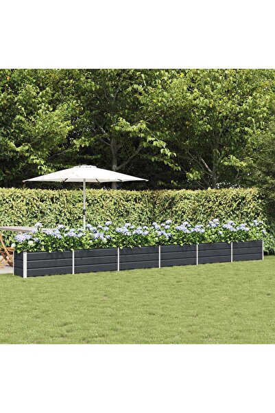 vidaxl Jardiniera Antracit 580 x 50 x 45 cm Otel Galvanizat