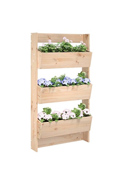 vidaxl Jardiniera de perete cu 3 niveluri 60x18,5x110 cm lemn pin