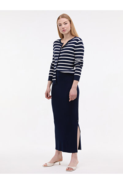 ORSAY Dark blue women's knitted skirt