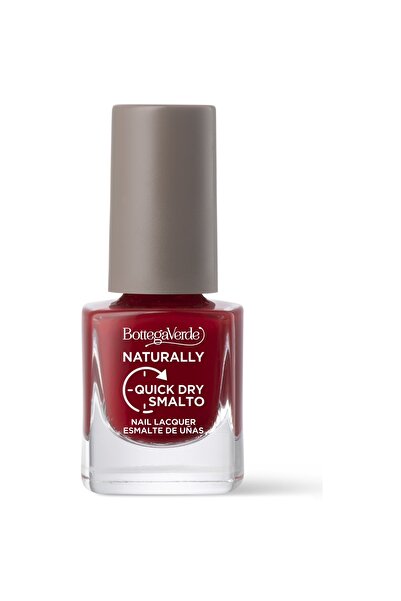 Bottega Verde Lac de unghii cu uscare rapida, rosu - Naturally, 5 ML