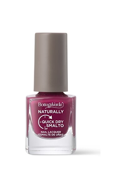 Bottega Verde Lac de unghii cu uscare rapida, rosu zmeura - Naturally, 5 ML