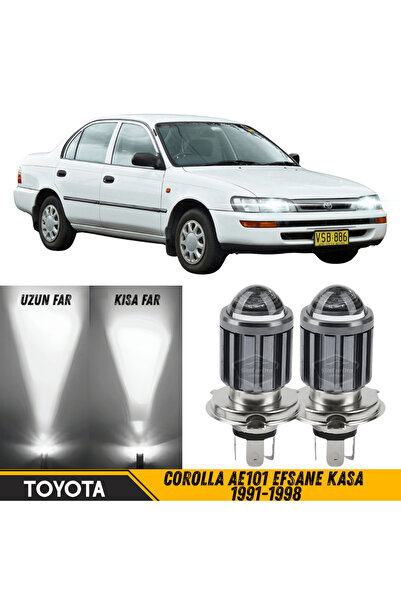 caralp Toyota Corolla Efsane Kasa 1991-1998 Mercekli Far Ampulü Led Xenon Bey...