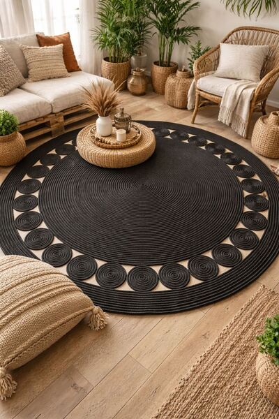 Öz-Tex Home Jüt Kilim, Paspas, Mutfak Halısı, Banyo Paspası, Kilim, Halı, Otu...