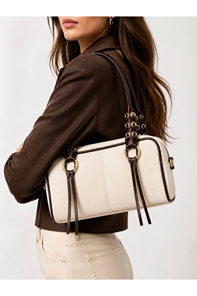 Senza Vedere Retro Tassel Detailed Hand, Shoulder and Crossbody Bag