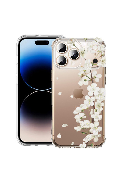 bestcase Husă Antișoc pentru Apple iPhone 17 Pro Max, Florală - Floare de cir...
