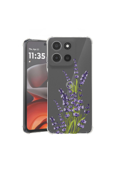 bestcase Husă Antișoc pentru Motorola Edge 60 Fusion / Edge 60, Floral - Pres...