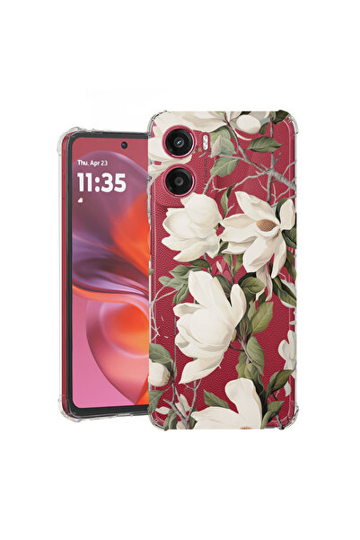 bestcase Θήκη Αντικραδασμική για Motorola Moto G06, Ανθισμένη Μανόλια Φλοράλ ...