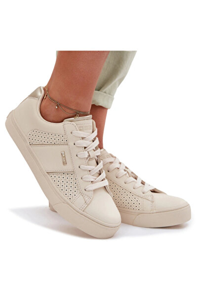 Big Star Shoes Adidași de damă din plasă Big Star TT274292 Bej 40