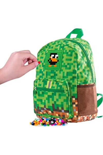 Pixie Crew Rucsac pentru grădiniță și preșcolari cu tematică Minecraft și pan...