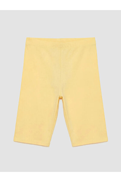 LC Waikiki Yellow Girls' Basic Short Leggings