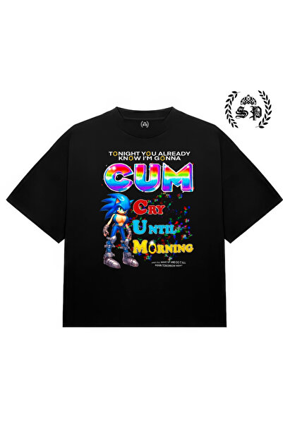 StartMore Sonic CUM Vintage Y2K MEMES T-shirt